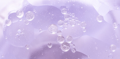 Abstract Purple water bubbles background