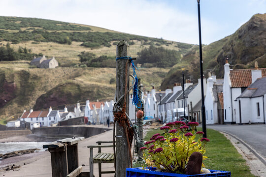 The Scottish fishing village of Pennan. It is in the Aberdeenshire Council Area about 15 km west of Fraserburgh