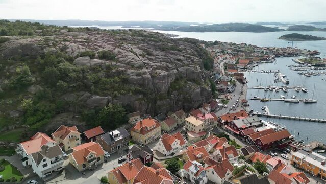 Town Flyby - Fjallbacka Sweden