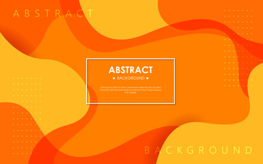 Minimal Abstarct Dynamic orange textured background design in 3D style with orange color. Eps10 Vector
