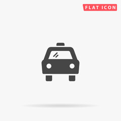 Taxi flat vector icon. Hand drawn style design illustrations.
