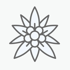 edelweiss flower symbol alpinism alps germany austria swiss logo - 551797111