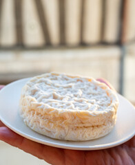 French cheeses collection, Saint-Félicien cow's milk cheese from Rhône-Alpes region of France designated a dauphinois cheese