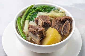 Beef Nilaga, or Nilagang Baka is a simple Filipino Beef and Vegetable Soup best paired with...