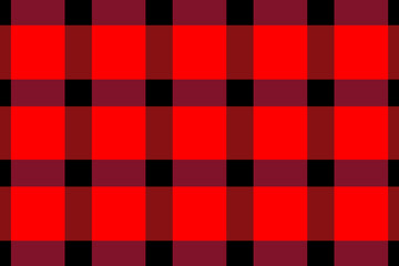 Red and black plaid fabric pattern for background and wallpaper