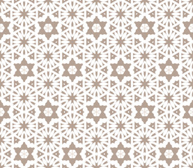 Abstract geometric pattern. A seamless background, vintage texture.	
