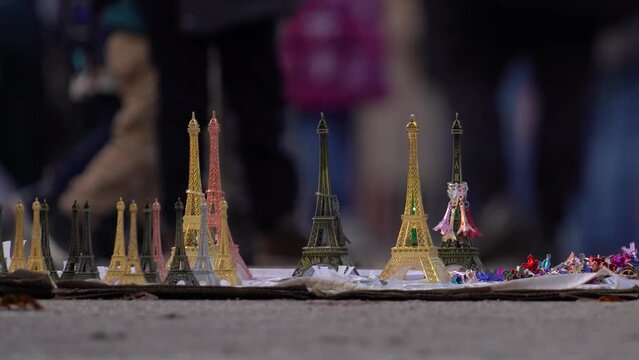 Eiffel Tower Souvenir To Be Sold On The Floor in Paris