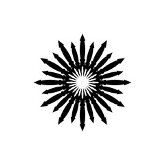 modern trend luxury logo, in black and white, perfect for tattoos, mascots, logos, brands, etc