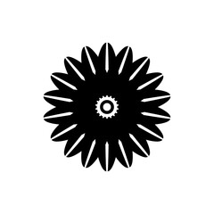 modern trend luxury logo, in black and white, perfect for tattoos, mascots, logos, brands, etc