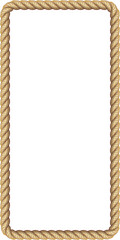 Brown rope frame banner