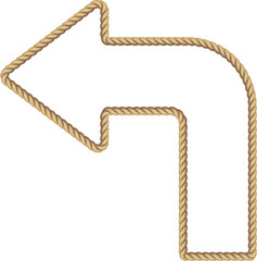 Brown rope frame banner