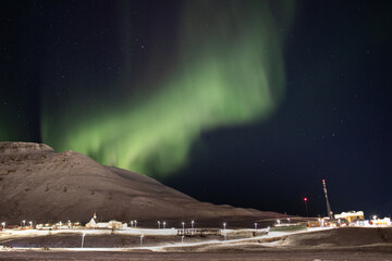 Northern lights in Longyearbyen