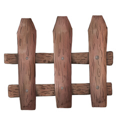 Watercolor fence