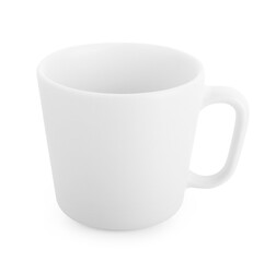 empty mug isolated on white background.