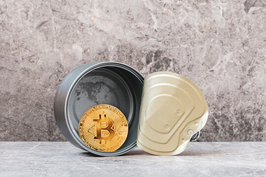 Bitcoin in tin can