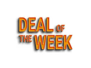 Deal of the week 3d sale text cutout