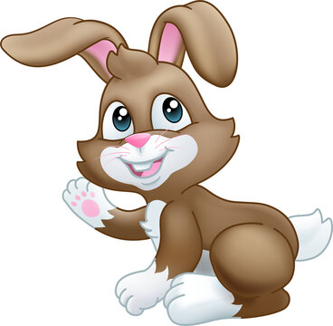 Easter Bunny Rabbit Cartoon Character Mascot