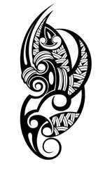 Vector symbol, ornament, tattoo. Vector illustration. Drawings on the body, ancient symbols.Tattoo