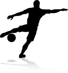 Soccer Football Player Silhouette