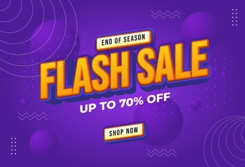 Obraz premium colorful flash sale banner 