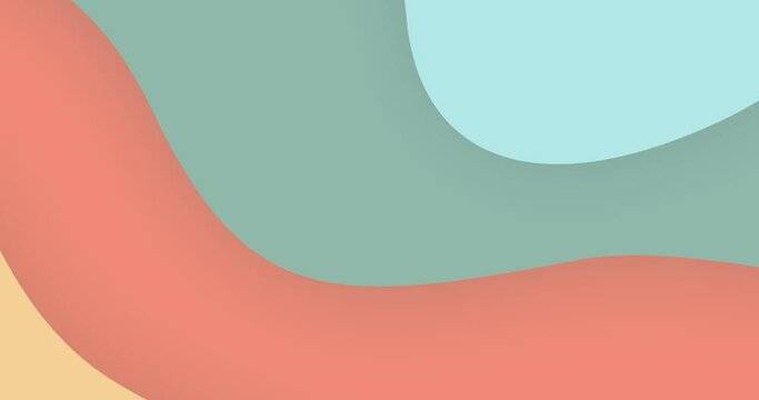 pastel color gradient abstract paper cut background animation
