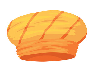 Turban. Indian or arab traditional head covering. Colorful headdress. Culture clothing, oriental cultures headdress or ethnic arabian accessories