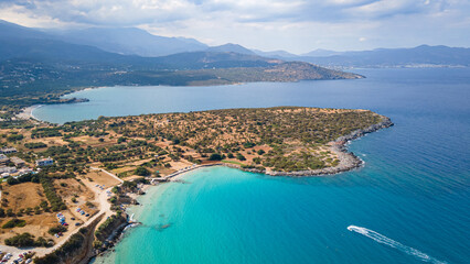 view of a mediterranean sea crete