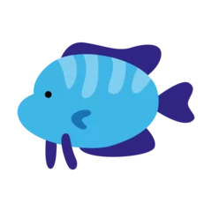 Kussenhoes Cute fish illustration for kids cartoon © berkahjayamaterial