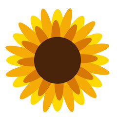 Flat Sunflower Illustration