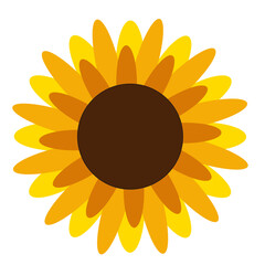 Flat Sunflower Illustration