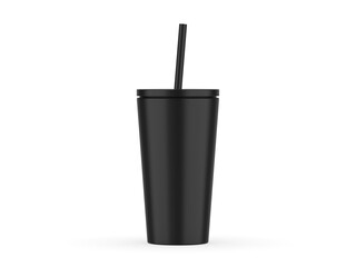Blank  Sipper Tumbler branding. 3d render illustration.