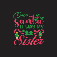 Christmas T-Shirt  typography SVG Design Vector File
