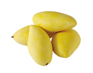 Yellow mango isolated on transparent png
