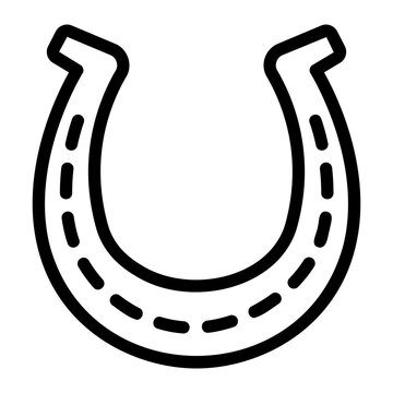 Horseshoe Line Icon