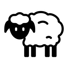 sheep glyph icon
