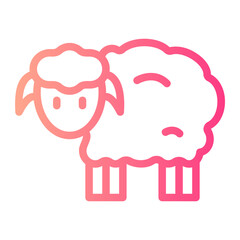 sheep gradient icon