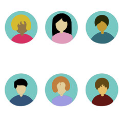 Human icon suitable for business communication 