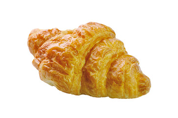 Fresh and tasty croissant on transparent png