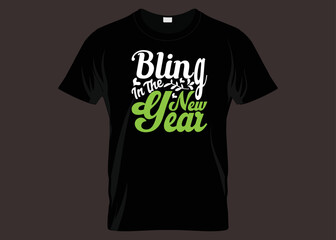 Belong In The New Year Typography T-shirt Design