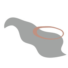 pastel blob hand drawn vector element