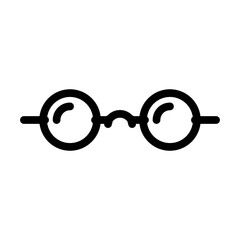 vintage glasses frame line icon vector. vintage glasses frame sign. isolated contour symbol black illustration