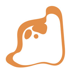 Obraz premium pastel blob hand drawn vector element