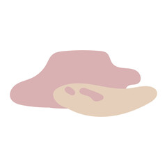 pastel blob hand drawn vector element