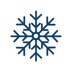 Snowflake icon isolated on white background. beautiful Snow logo. Winter precipitation. Flat vector illustration eps10