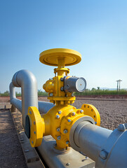gas and oil pipeline transport tube with valve