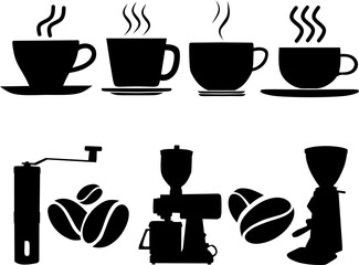 set of icons for coffee