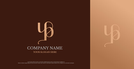 Initial UP Logo Design Vector 