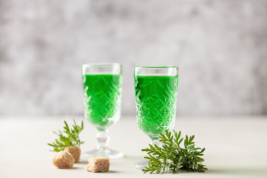 Absinthe And Lime On Black Background. Alcohol Drink. Green Alcohol Drink  Stock Photo, Picture and Royalty Free Image. Image 57963614.