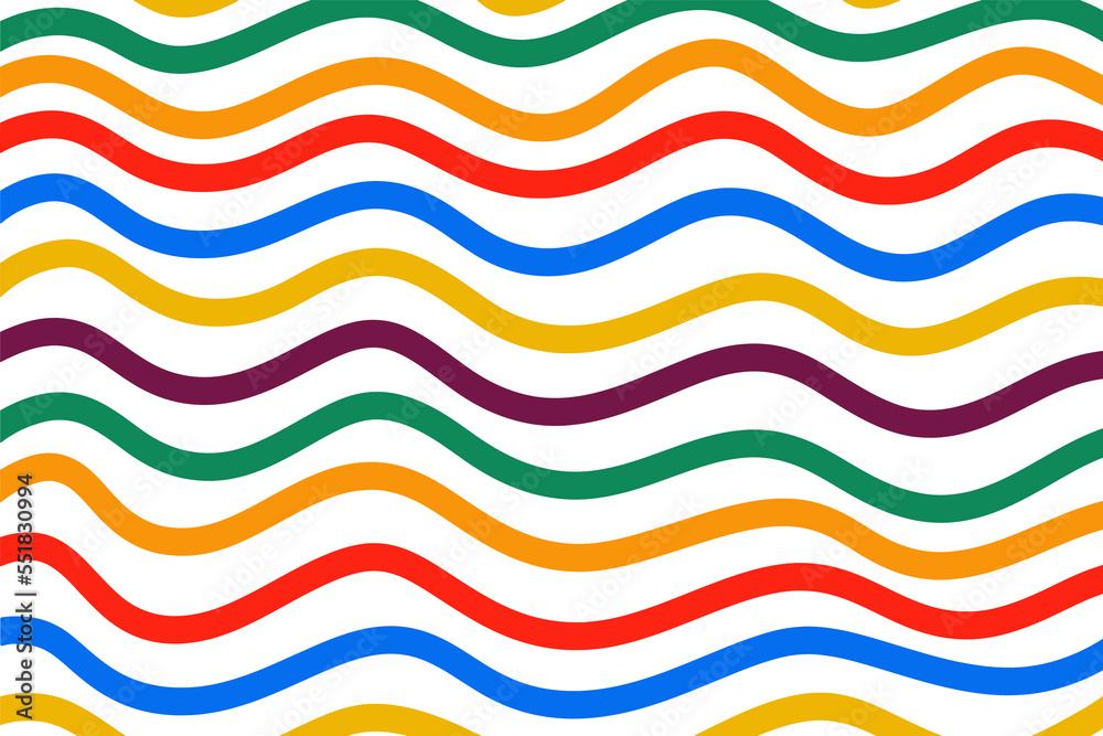 Aufkleber abstract line in trendy liquid background design. retro 80s and wave pattern for banner copy space a