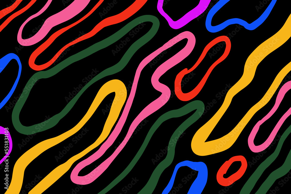 Aufkleber colorful brush stroke pattern for background design
